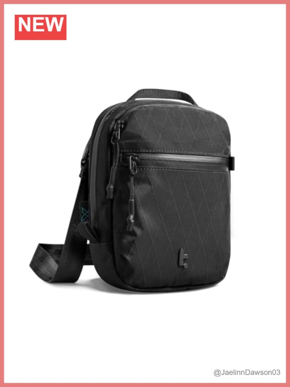 Waterproof X-Pac RFID Blocking Crossbody Sling Bag Anti-Theft Passport Holder